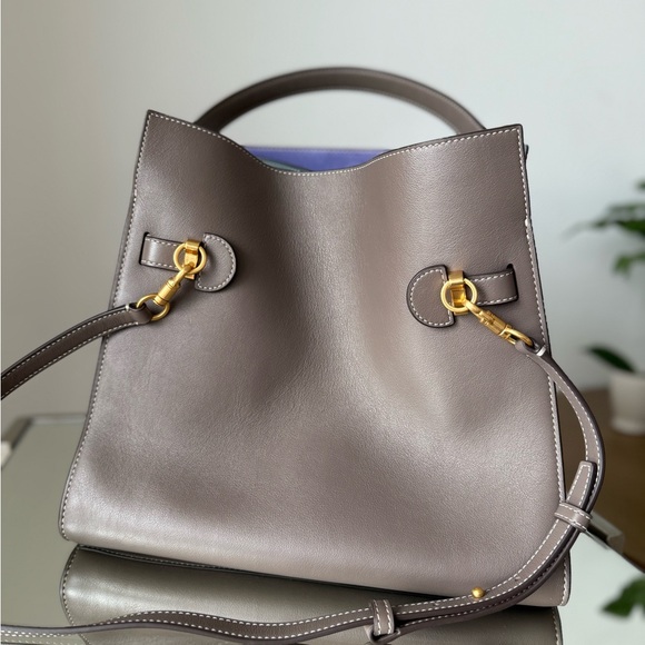 EUC Tory Burch Lee Radziwill Double Bag Satchel - Picture 13 of 16